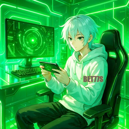 Imagem promocional da BET77S mostrando a plataforma e suas vantagens