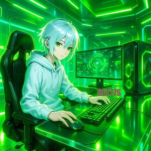 Imagem promocional da BET77S mostrando a plataforma e suas vantagens