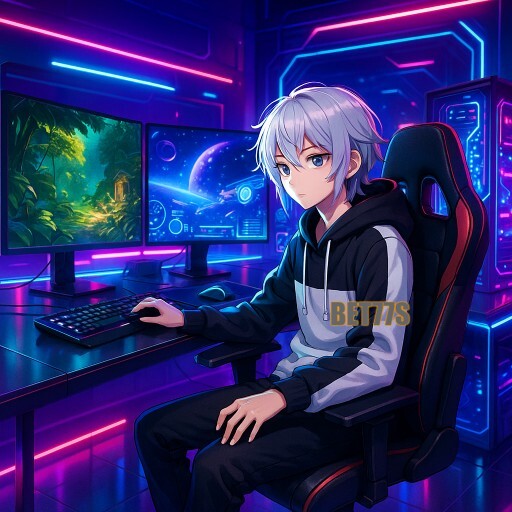Imagem promocional da BET77S mostrando a plataforma e suas vantagens