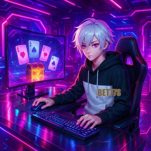 Imagem promocional da BET77S mostrando a plataforma e suas vantagens