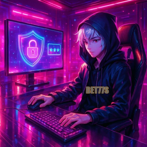 Imagem promocional da BET77S mostrando a plataforma e suas vantagens